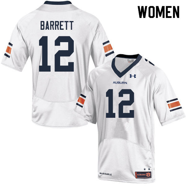 Women's Auburn Tigers #12 Devan Barrett White 2019 College Stitched Football Jersey